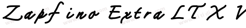 Zapfino Extra LTX W字体转换